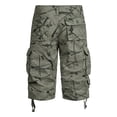 thumbnail image 5 of GrmtClth Men's Camouflage Print Cargo Shorts Multi Pocket Knee Length Short Trousers Athletic Outdoor Casual Loose Fit Shorts Army Green 32short, 5 of 5