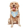 thumbnail image 5 of Daiia Daisies Flowers Pattern Pet Scarf for Dogs and Cats – Soft & Breathable Bandana, Comfortable Pet Accessory for Everyday Wear, 5 of 6