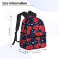 thumbnail image 4 of Lsque Rose Flower Classic Casual Backpack - Large Capacity Water-Resistant Backpack for School, Work, Travel, and Outdoor Activities, 4 of 8