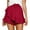 Red, variant on Womens Shorts Stretchy Skorts Skirts Skater Mini Wrap Skirt Beach Flowy Linen Cotton High Waisted Summer Casual Summer Jean Shorts S-2XL