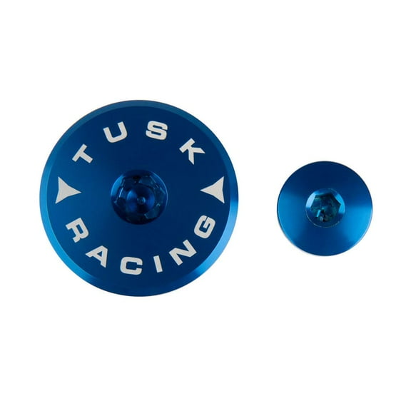 Tusk Billet Aluminum Engine Plug Kit Blue For YAMAHA YZ450F 2010-2022