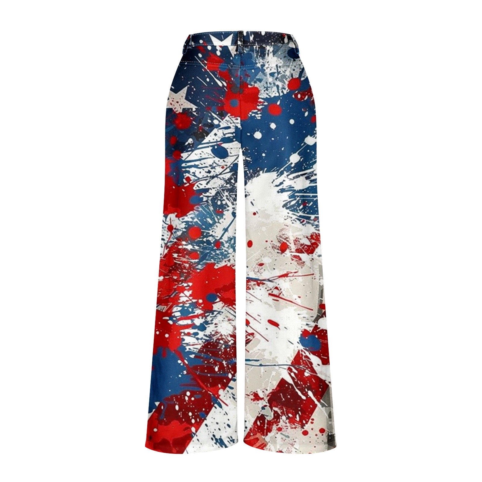 Women's Casual Wide Leg Pants, Straight Leg with Button Pockets, Faux Denim for Daily Wear and Holiday