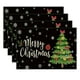 thumbnail image 2 of Juego de 4 manteles individuales navideños | Manteles navideños para decorar el comedor | Decoración navideña para el hogar y la sala de estar | Material resistente a derrames y fácil de limpiar, 2 of 5