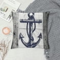 thumbnail image 2 of Qinduosi  Nautical Throw Pillow Cover Set of , Navy Blue Anchor Pillowcases Soft Home Decorative Pillow Case  Inch Double Sided Cushion Covers for Indoor Outdoor Bedroom and Car, 2 of 5