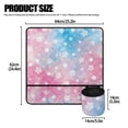 thumbnail image 5 of HELLHERO Sewing Machine Mats Beautiful & Practical Fusion Protective Mat Blue and Pink Floral Pattern Household Accessories Durable 25.2×24.4 Inch for Mom, 5 of 5