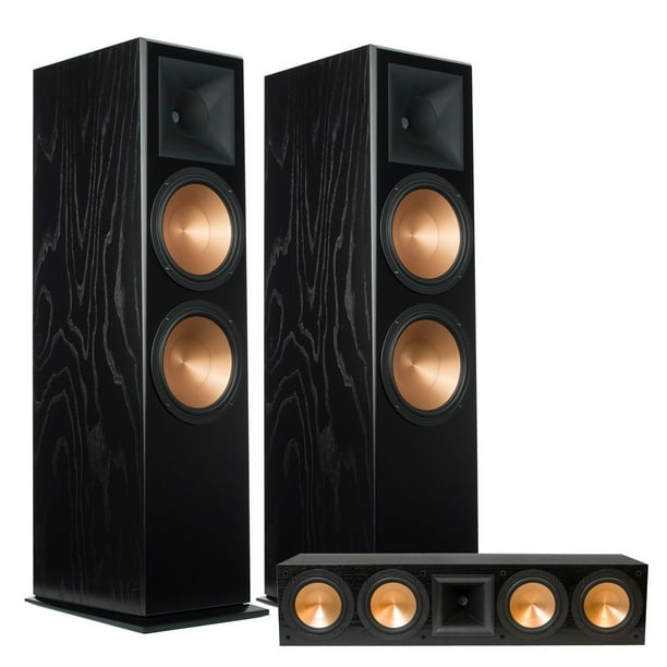 Klipsch Rf 7 Iii Floorstanding Speaker Pair With Rc 64 Iii Center Channel Speaker Black Ash Walmart Com Walmart Com