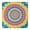 Colorful Tie Dye-1, variant on Colorful Tie Dye Circle Swirl Pattern Square Fitted Tablecloth with Elastic Edge,Square Table Cover,Washable Elastic Table Cover for Home Kitchen Party Decor 34"x34"