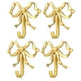 thumbnail image 1 of 4 Pack Gold Bow-Knot Hooks Brass Bow Wall Hooks, 1 of 5
