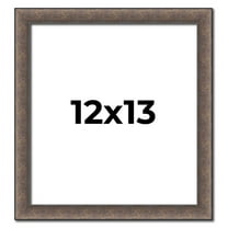 12x13 Frame Silver Real Wood Picture Frame Width 1.25 Inches | Interior Frame Depth 0.5 Inches |