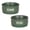 Hunter Green, variant on Bone Dry Ceramic Pet Bowl Set 2 Piece Dinner, Drinks & Dessert, Black, Medium