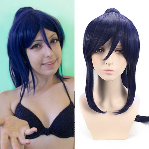 DOPI Women's Fashion Wig Purple Synthetic Hairshort Wigs hair Wave Wig