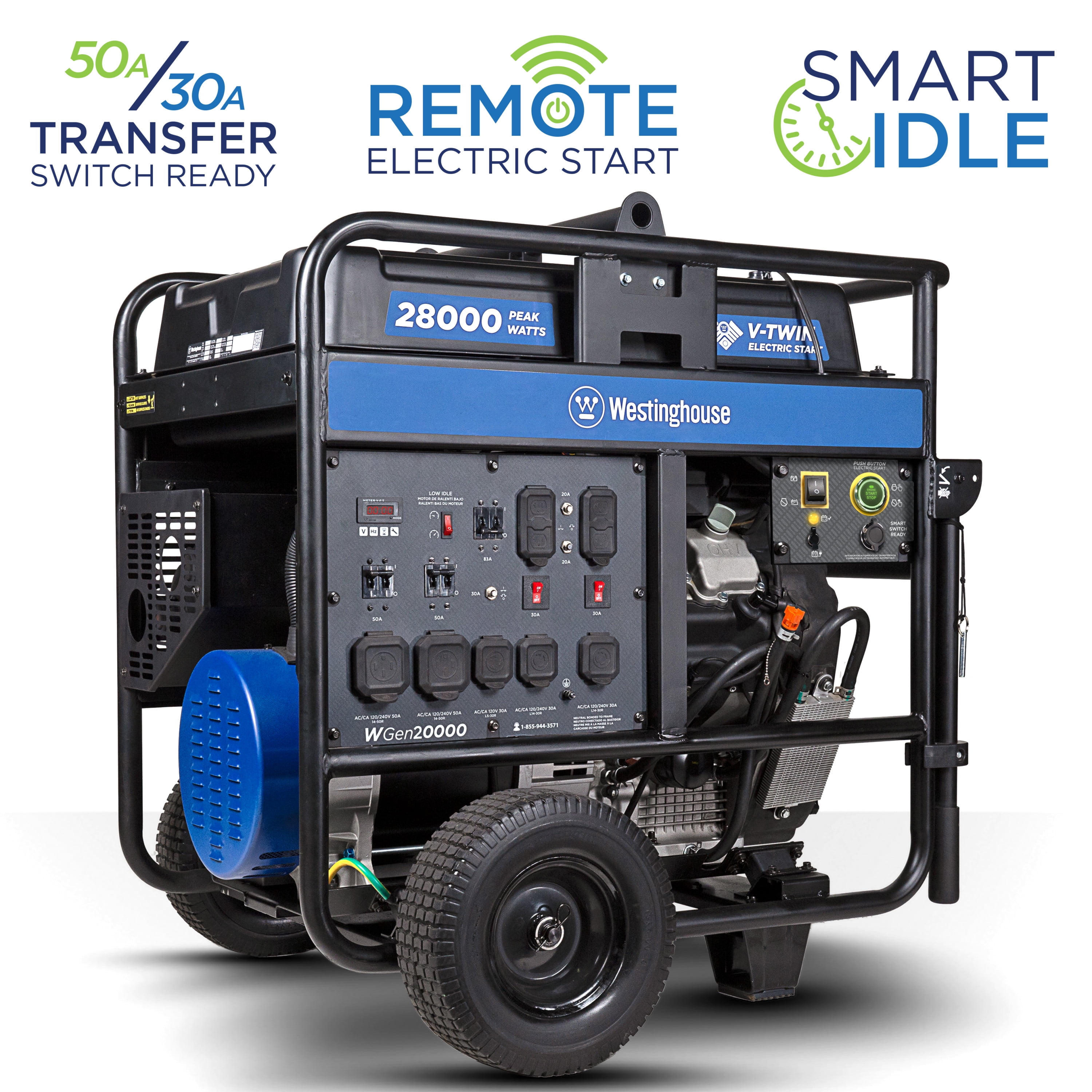 Westinghouse 28000 Watt Home Backup Portable Generator, Remote Electric