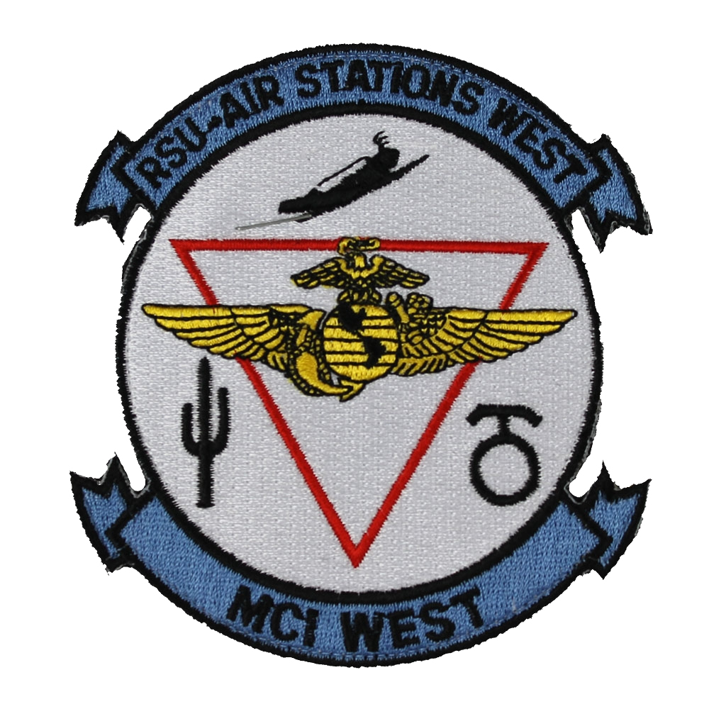RSU AIR STATIONS WEST MCI WEST MARINE CORPS Hook Loop Patch Veteran RSU AIR STATIONS WEST MCI WEST MARINE CORPS Hook Loop Patch Veteran