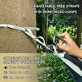 thumbnail image 4 of Wobogo Glowing Lotus Flower Camping Hammocks 330 lb Capacity with Tree Straps and Hanging Pockets for Outside Hiking Beach Backpack Travel, 4 of 8