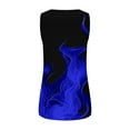 thumbnail image 5 of ALLLIST Tank Tops for Men Blue Summer Sleeveless Pullover Casual Flame Underwear for Men Size S-4XL, 5 of 5