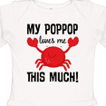thumbnail image 4 of Inktastic My Poppop Loves Me Boys or Girls Long Sleeve Baby Bodysuit, 4 of 5