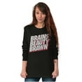 thumbnail image 4 of Get Your Fit Together Motivational Women's Long Sleeve T Shirt Brisco Brands S, 4 of 6