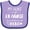 Lavender and Purple, variant on Inktastic My Aunt is an ER Nurse and a Hero Boys or Girls Baby Bib