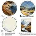 thumbnail image 3 of Designart "Nostalgic Creek Landscape In The Alps" Landscape Mountains Wall Decor, 3 of 7