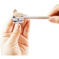 thumbnail image 2 of 12 Pack 2 Holes Pencil Sharpener, Metal Pencil Sharpener, Pencil Sharpener for Kids, Pencil Sharpener Handheld, Silver, 2 of 6
