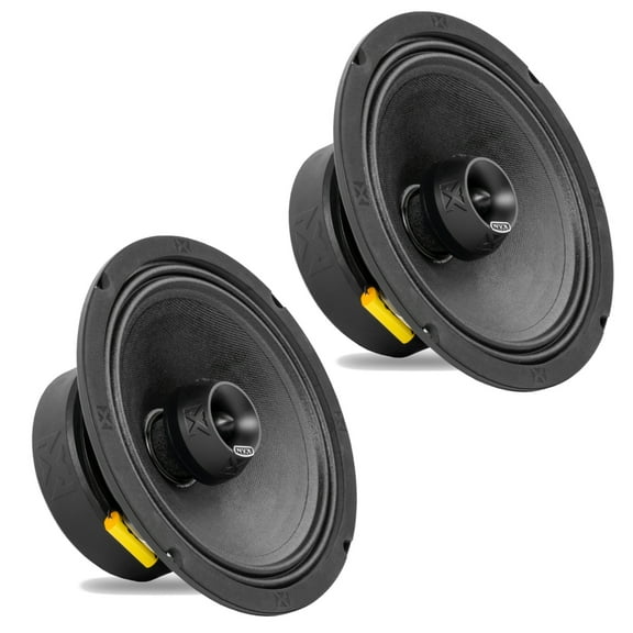 NVX VPRO8 8" V-Series Pro 2-Way Water Resistant Coaxial Loudspeaker with Bullet Tweeter 550W Peak Pair (2)
