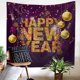 thumbnail image 2 of Tapiz de pared Happy New Year, 150 x 130 cm, fibra de poliéster, 2 of 2