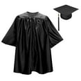 thumbnail image 1 of Graduation Dress Set Children's Graduation Robe Cap Set with Front Zipper Tassel Academic Attire for Pupil Kindergarten Ceremony Bachelor Gown Cap Set, 1 of 8