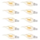 thumbnail image 5 of Bombillas De Vela De Filamento Bombillas LED Para Lámpara De Araña, 10 Piezas Bombillas De Vela De Filamento 2700 K Cálido Para Lámpara De Araña Apliques De Pared Para, 5 of 7