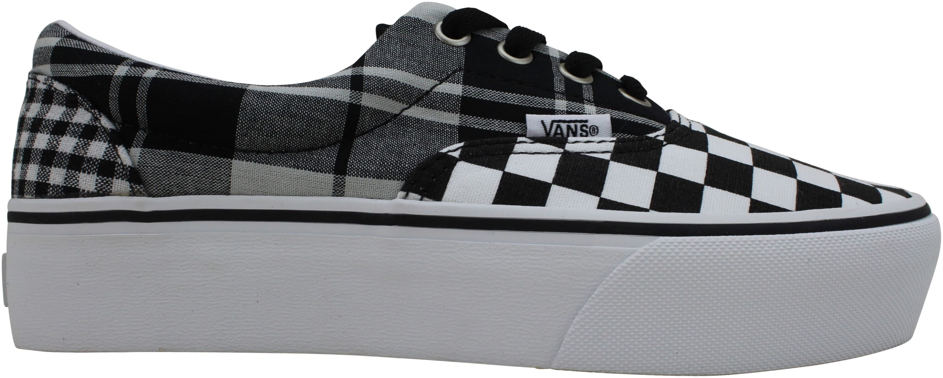 plain black and white vans