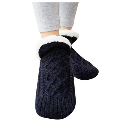 

YDKZYMD New Woven And Velvet Indoor Socks Slippers Bye To Numbness Pain And Swelling Velvet Indoor Socks Slippers Black