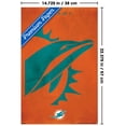 thumbnail image 3 of NFL Miami Dolphins - Logo 25 Wall Poster, 14.725" x 22.375", 3 of 4