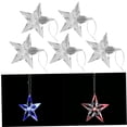 thumbnail image 4 of COMPUKAS 5Pcs Star Decorations Transparent Plastic Led Lighted Hanging Decoration For Christmas 9Cm X 9Cm X 2.5Cm, 4 of 6