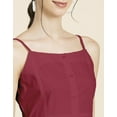 thumbnail image 5 of Moomaya Womens Solid Strap Shoulders Dress, Round Neck A-Line Dress, 5 of 7