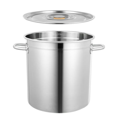

35 L Stockpot with Thickened Bottom for Cooking Stewing Chili Durable Stainless Steel Stockpot
