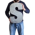 thumbnail image 3 of Huge 20" Metal Letter "S" Wall Decor, Silver with Rusted Edges, Galvanized Wall Mountable Decoration for Country, Mid-Century, or Farmhouse Themed Room or Event, 3 of 6