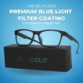 thumbnail image 4 of BLUE CUT Blue Light Glasses for Screen Time Blue Light Blocking Computer Glasses Adult Black Blue, 4 of 7