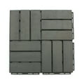 thumbnail image 2 of 3rd Street Inn Decking Tiles 10 Pack - Gray Checkered, 2 of 5