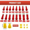 thumbnail image 4 of Universal Integrated Rubber Nozzle Tool Kit,2024 Reusable Cartridge Nozzles Tool with Base,Stainless Steel Caulking Nozzle Coating,Various Sizes Clear Rubber Nozzles,Silicone Pointed Cartridge Tips, 4 of 9