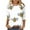 White Plus Size Blouse for Women_x, variant on CYMMPU Spring Tops Crew Neck 3/4 Sleeve Loose Fit Bee Pattern Fall Trendy Shirts Blouses for Women Dressy Casual Tunic Tops Cute Animals T-Shirts White XXXXL
