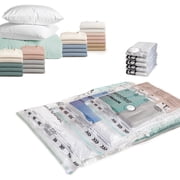 MagicBag Variety Pack Vacuum Storage Bags, 8 Pack Flat Compression Bags for Clothing & Bedding, Space Saving & Airtight