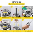 thumbnail image 6 of SKYSHALO 3.5Gal Stainless Steel Sprayer Hand Pump, with Pressure Gauge & Safety Valve, 6 of 9