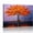 B, variant on XaaKee Canvas Wall Art Abstract Botanical Plum And Purple Textured Tree Oil Painting Style Print Nature Mural Inner Framed 18x12Inch