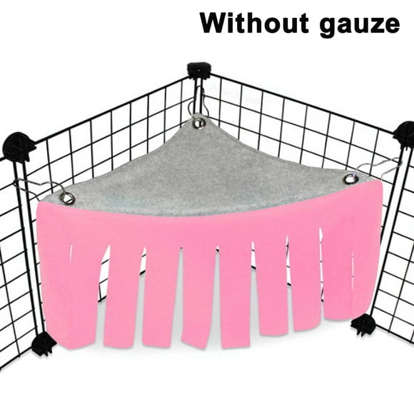 Hamster Hammock Guinea Pig Rabbit Tassel Corner House Hide Tent Nest Pet hide House light pink/light blue/ fluorescent green