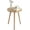 Natural Walnut, variant on Round Side Table, Small End Table for Living Room, Modern Wood Accent Coffee Side Table with Wood Legs for Small Space, Easy Assembly, Rustic Brown