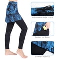 thumbnail image 4 of Wosthever Leggings deportivos de malla sexy elásticos y flexibles para mujer para correr y andar en bicicleta Pantalones de yoga opacos Uniforme atlético azul S, 4 of 6