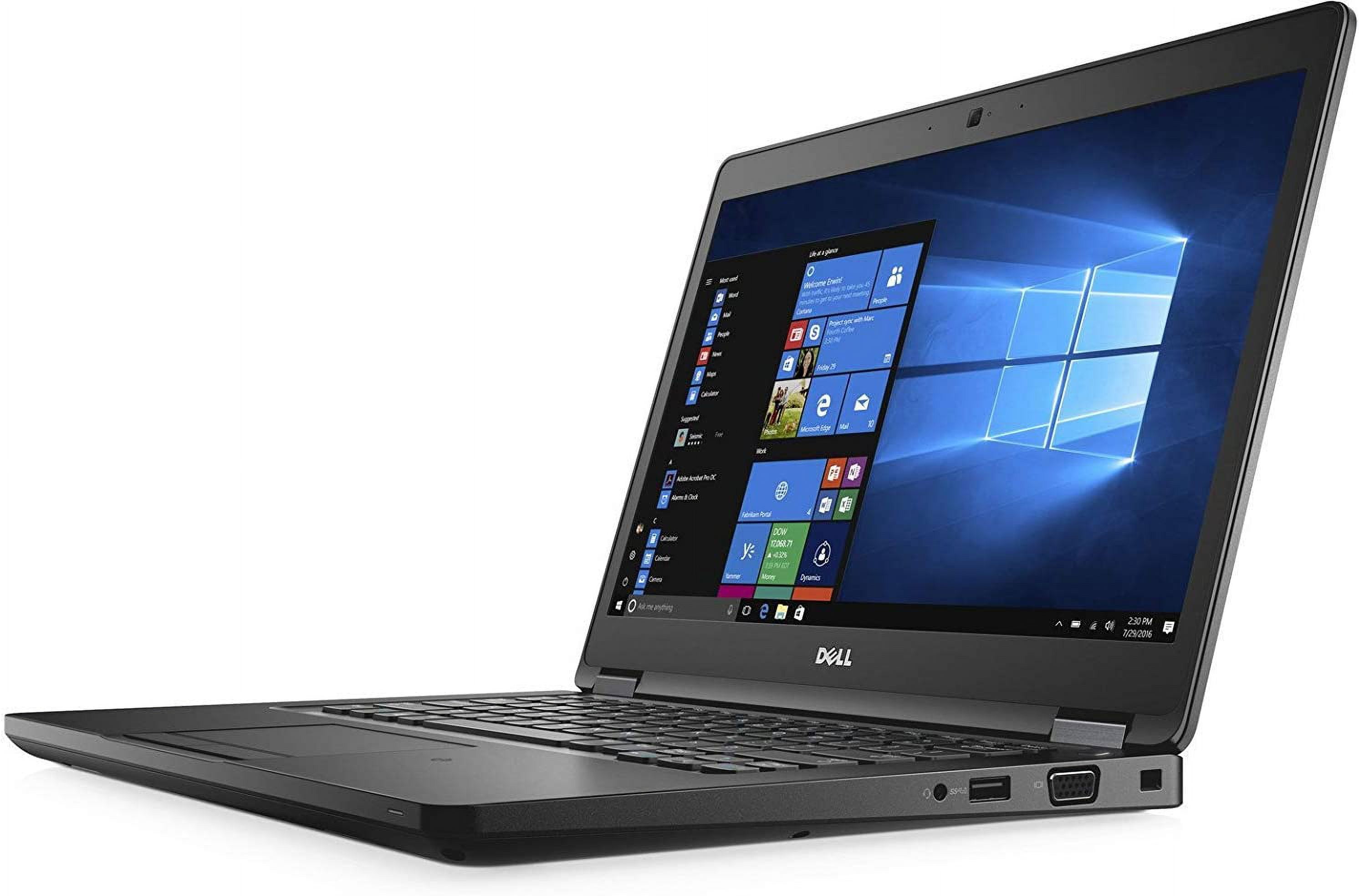 Dell Latitude 5480 Business Laptop, 14 Inch HD, Intel Core 7th Generation i57300U, 8GB DDR4, 256GB SSD, Webcam, Windows 10 Pro
