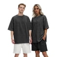 thumbnail image 4 of Sundazz Oversized T Shirts for Women Cotton Vintage Acid Wash Tees Baggy Shirts Trendy Casual Tops, 4 of 9