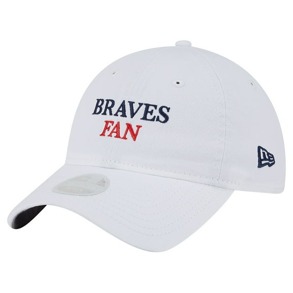 Women's New Era White Atlanta Braves Team Fan 9TWENTY Adjustable Hat