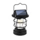 thumbnail image 2 of Faro colgante solar Luz vintage exterior | Lámpara impermeable para el jardín del jardín | Solar recargable/USB, sensor automático, negro, 6,3"x4,7", construcción ABS duradera, 2 of 6