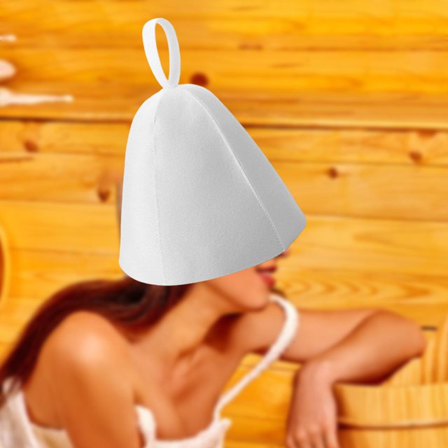 Sombrero de baño de fieltro Sombrero de baño Toalla de secado Sombreros Protección de la cabeza Anti calor Toalla rápida para baño Sala de Blanco Macarena Gorro de ducha